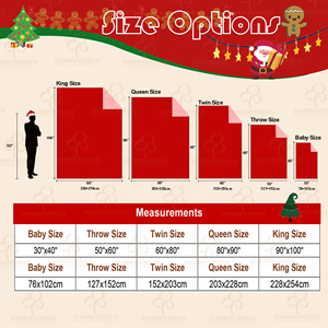 Manta polar Sherpa de franela con estampado de dibujos animados de Navidad personalizada gratis, manta de 2 capas para invierno - Product Image 4