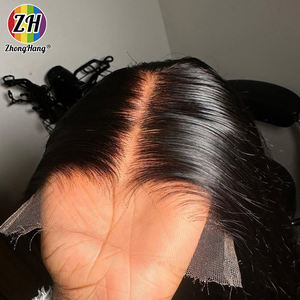 Perruque prête à porter pré-blanchie Hd Lace pré plumée, perruque de cheveux humains brésiliens bruts droits en gros, perruque frontale en dentelle Hd 13X4 - Product Image 1