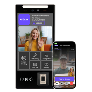 Système d'interphone vidéo multi-appartements FCV4907 8 pouces, contrôle d'accès bidirectionnel, contrôle d'accès biométrique RFID avec <span class=keywords><strong>logiciel</strong></span> - Product Image 3