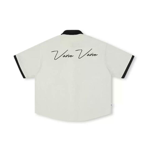 เสื้อยืดผู้ชายไซส์ใหญ่ ผ้าฝ้ายถัก 100% ระบายอากาศดี แขนสั้น เหมาะสำหรับออกกำลังกาย สกรีนโลโก้ได้ ติดกระดุม ลายตัวอักษร สไตล์ลำลอง - Product Image 4