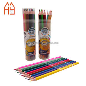 Ensemble de crayons de couleur effaçables triangulaires de 7 pouces, 12/18/24 couleurs, fournitures artistiques non toxiques en vrac - Product Image 6