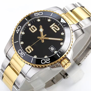 Classic 316L stainless steel men's automatic mechanical watch with sapphire <b>crystal</b> and date display. - Product Image 1