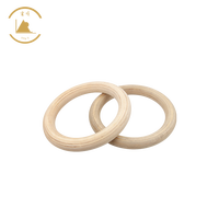 High Quality Birch Plywood Gymnastic Rings Factory Direct Hot Sale Wooden Rings for Sport Training Novelty Gifts