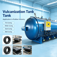 Autoclave de vulcanisation de soufflets en caoutchouc de grand diamètre pour système de conduits