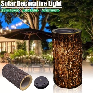 Vườn Nhân Tạo Gỗ Gốc Cây Đèn Hình Đèn Ngoài Trời Năng Lượng Mặt Trời Đèn Trang Trí - Product Image 2