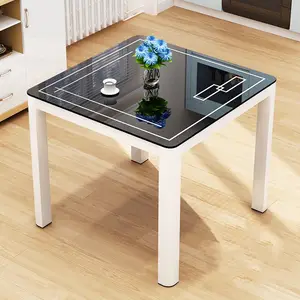 Table Glass Tempered Dinning Table Top Silkscreen Tempered Printing Glass With Custom Size