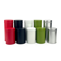 Boîte de rangement métallique portable de 50g pour thé, avec couvercle doublement scellé, vente en gros d'usine, pour flocons d'avoine, café, noix, bonbons, biscuits