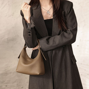 Bolso de Mujer de Cuero Genuino |   Bolso de Hombro Coreano de Uso Diario, Más Vendido, de Piel de Vacuno de Primera Capa, Suave y Magnético - Product Image 3