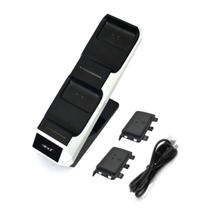 Kép Trạm Sạc cho <span class=keywords><strong>Xbox</strong></span> loạt x <span class=keywords><strong>Kit</strong></span> với 2 pin sạc cho hai bộ điều khiển không dây có dây thông tin liên lạc - Product Image 2