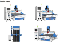 Centre d'usinage CNC 1325 ATC 3 axes avec changeur d'outils automatique, 8 outils linéaires, servomoteur pour la découpe du contreplaqué et du MDF