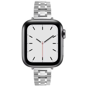 Bracelets de montre élégants et fins en métal pour femmes, pour IWatch <span class=keywords><strong>5</strong></span>, bracelet en acier inoxydable à <span class=keywords><strong>5</strong></span> maillons fins pour <span class=keywords><strong>Apple</strong></span> <span class=keywords><strong>Watch</strong></span> - Product Image 3