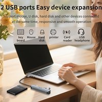 Estación de acoplamiento 10 en 1 USB C Hub 10 en 1 Adaptador multipuerto Carga RJ45 USB3.0 Puertos de datos para iPhone 16 Pro Max XPS Thinkpad