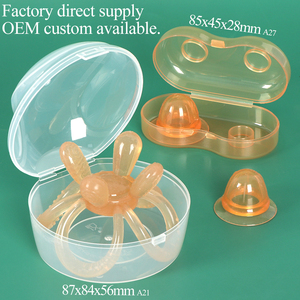 SUNSHING Boîte de rangement en silicone pour protège-mamelons, étui de transport pour protège-mamelons, conteneur pour protège-mamelons d'allaitement, boîte de rangement pour mamelons - Product Image 1