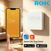 Termostato Inteligente Wifi RKHK para Caldera de Agua Eléctrica y de Gas, Calefacción por Suelo Radiante, Diseño Moderno, Termostato de Habitación Programable