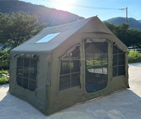 Tente gonflable imperméable de tente d'air d'installation rapide de prix usine de luxe 3 à 4 personnes explosent la tente extérieure avec la pompe, colonne d'air
