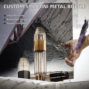 Luxury Refillable <b>Perfume</b> Atomizer Metal Aluminum Acrylic Bottom Filling Fine Mist Spray Portable Travel <b>Bottle</b> Custom Logo - Product Image 2
