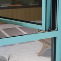 Ventana de Aluminio con Rotura de Puente Térmico Personalizada de Fábrica, con Marcos Delgados y Forma Arqueada para Proyectos Residenciales de Alta Gama