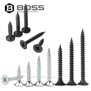 Tornillos Autoperforantes para Paneles <span class=keywords><strong>de</strong></span> Yeso, Métricos, DIN18182, Tamaño Personalizado, Cabeza <span class=keywords><strong>de</strong></span> Acero/Aluminio, Doble Rosca, Óxido Negro, M2 - Product Image 1