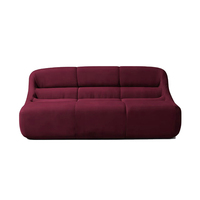 Canapé Chesterfield trois places sur mesure OEM, moderne, rectangulaire, en velours, avec dossier capitonné, couleur personnalisable, pour salon