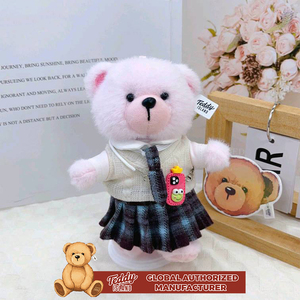 Teddy ISLAND, autorisation mondiale, vente en gros, jouets en peluche pour animaux de 14 <span class=keywords><strong>à</strong></span> 17 cm avec accessoires vestimentaires tendance - Product Image 4