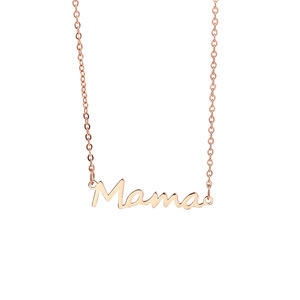 Trendige Edelstahl-Buchstabenkette 'Mama' als Geschenk für Mütter, Personalisierte Namenskette, Muttertags-Schmuck - Product Image 4