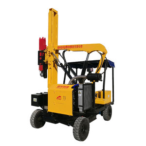 Pile driver sur roues idéal pour les fondations de bâtiments à petite échelle, la construction résidentielle et l'installation de clôtures de jardin. - Product Image 1