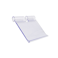 Huasso GQ-03 supermarché présentoirs 1000mm en plastique Transparent étiquettes d'étagère suspendue bandes de prix Double crochets facile