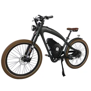 26 pollici Vintage Fat E-bike bicicletta elettrica da montagna 48V 1500w motore Retro bici elettrica mtb Cruiser Ebike per Adoult