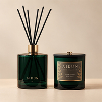 AIKUN – Personnalisation OEM : Améliorez l'ambiance de votre maison avec un design unique – Ensemble diffuseur à bâtonnets et bougies parfumées