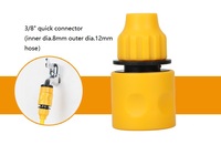 Connecteur rapide pour tuyau d'arrosage de jardin 1/2\", 3/4\", 1\", connecteur en plastique pour tuyau d'arrosage, connecteur de robinet, adaptateur de tuyau d'arrosage de jardin