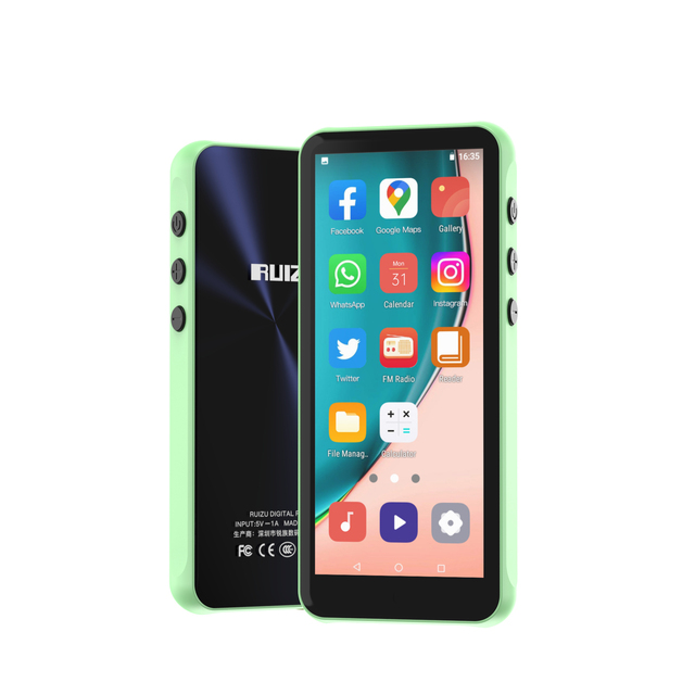 Best Selling Ruizu Z80s Multicolor 3+64GB Android 8.1 WIFI BT All Songs Download Free Full Touch Screen Android MP3 Music Player
