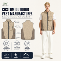 Gilet de randonnée unisexe, imperméable, séchage rapide, multi-poches, veste sans manches, veste de plein air, fournisseurs en gros d'usine