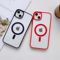 Coque de téléphone en acrylique transparente avec chargement magnétique sans fil, antichoc, pour iPhone 14-17, fabricant OEM ODM Chine