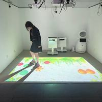 Jeu de sol interactif 3D captivant avec projecteur pour enfants