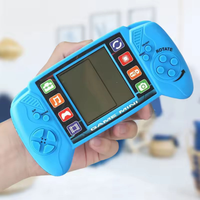 Konsol game genggam dengan layar 3,5 inci dan tombol putar, konsol game retro klasik, konsol game mainan elektronik anak-anak