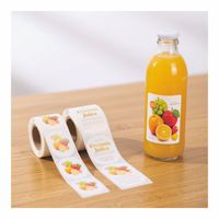 Günstiger Preis Crystal Gel Clear Gloss Goldfolie Matte Bopp Etiketten Rollen für Cosmet Verpackung Domed