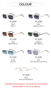 <span class=keywords><strong>Occhiali</strong></span> <span class=keywords><strong>da</strong></span> <span class=keywords><strong>Sole</strong></span> Rettangolari Senza Montatura <span class=keywords><strong>da</strong></span> <span class=keywords><strong>Uomo</strong></span> all'Ingrosso con Protezione UV400 di Design alla Moda e Logo Personalizzato - Product Image 5