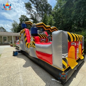 Parcours d'obstacles gonflable de style industriel, défi amusant, piste de course pour enfants et adultes, aire de jeux pour événements - Product Image 3