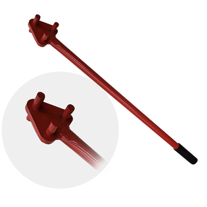 Alat Pembengkok Besi Tulang (Rebar) Tahan Lama, Aksesoris Konstruksi Berlapis Cat Merah, Gaya Desain Modern - Product Image 1