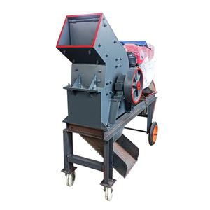 Nueva trituradora de martillo diésel portátil pequeña, Molino de Piedra para trituración de minerales en minería con componentes centrales, engranaje de cojinete de Motor - Product Image 1