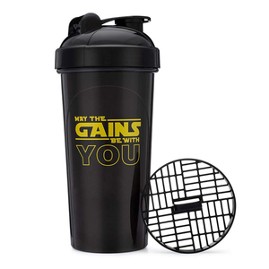 Botella de plástico sin Bpa para <span class=keywords><strong>Fitness</strong></span>, mezclador deportivo de proteína para gimnasio, con logotipo personalizado - Product Image 3