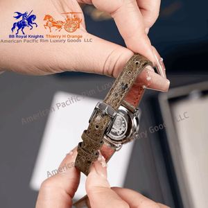 H Brand Women's Simple Luxury Square <b>Watch</b> with Ronda Quartz Movement Alloy <b>Case</b> Leather Band Niche Design High School Girls - Product Image 3