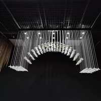 Décorations florales personnalisées pour plafond, rideau de perles en acrylique et cristal, arche florale, draperie de plafond pour la décoration d'événements et de banquets