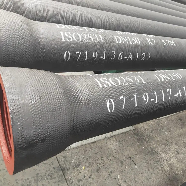 China Custom Sizes ISO2531 K9 Ductile Cast Iron Pipe Pricing