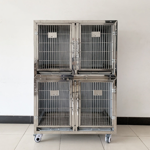 EUR PET Veterinary Equipment Pet Medical Hospital Devices Veterinary Stainless Steel Pet <strong>Cages</strong> &amp; Houses - Product Image 2