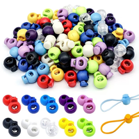 Federkordelstopper, runder Kordelverschluss, Einzelloch 8mm, individueller Kunststoff-Federkordelstopper, strapazierfähig