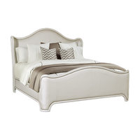 Lit king-size vintage européen personnalisé avec tête de lit haute en bois massif vieilli, style antique, mobilier de chambre de luxe