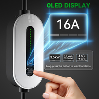 Chargeur mobile EV portable Gocean 3,5 kW pour Tesla NACS Standard 16A avec câble de 3,5 m, station de recharge rapide à domicile