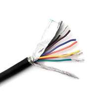 UL20276 2 4 6 8 Core X 22AWG tahan minyak tegangan rendah perisai ganda memutar kontrol pasangan kabel fleksibel