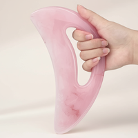 Outil de massage Gua Sha en résine en forme de croissant pour le corps, dispositif de thérapie anti-cellulite et de relaxation musculaire, vente en gros